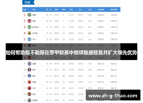 如何帮助那不勒斯在意甲联赛中继续稳居榜首并扩大领先优势